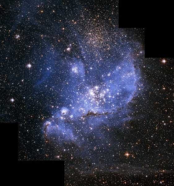 NGC 346, рассеянное скопление в Малом Магеллановом Облаке.